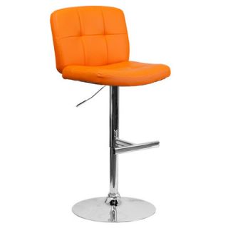 FlashFurniture Contemporary Vinyl Adjustable Height Tufted Bar Stool DS 829 S