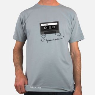 personalised cassette t shirt by a piece of ltd