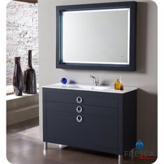 Fresca Platinum Due 48 Glossy Cobalt Modern Bathroom Vanity