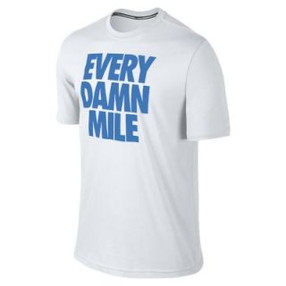 Nike Run Every Damn Mile Mens T Shirt   White