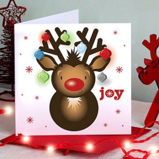 rudolph christmas card by joanne holbrook originals