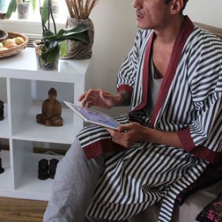 'bah humbug' mens dressing gown by verry kerry