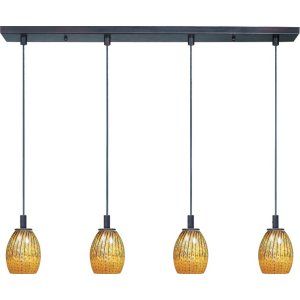 ET2 Lighting ET2 E91074 53BZ Bronze Carte 4 Light Pendant