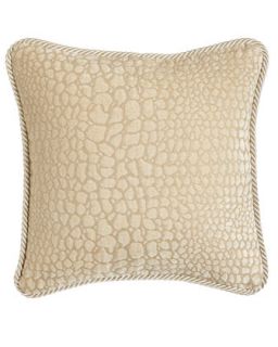 Ivory Pillow with Animal Pattern, 16Sq.