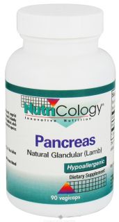 Nutricology   Pancreas Lamb Organic Glandular   90 Capsules