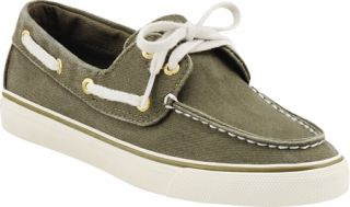 Womens Sperry Top Sider Biscayne   Olive Canvas Slip on Shoes