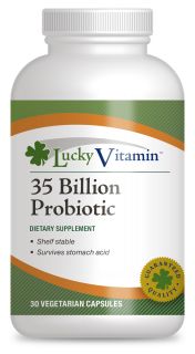 LuckyVitamin   35 Billion Probiotic Shelf Stable 8 Strains   30 Vegetarian Capsules