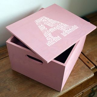 personalised baby keepsake box by letterfest