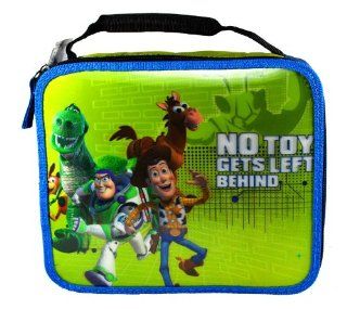 Microban Disney Pixar Movie Series "Toy Story" No Toy Gets Left Behind Single Compartment Soft Insulated Lunch Bag with 3 D Image of Buzz Lightyear, Sheriff Woody, Rex, Bullseye and Slinky Dog (Bag Dimension 9 1/2" x 8" x 3") Toy