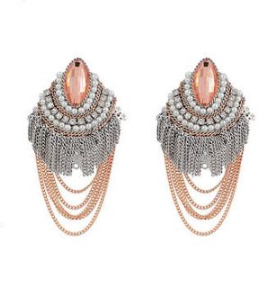 limited edition rose chandelier earrings by misskukie