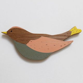 firecrest wall bird by anna wiscombe