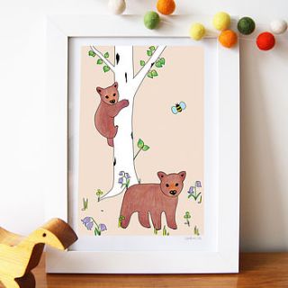 little bears art print by superfumi