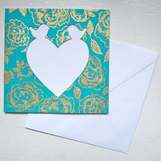 hand cut love birds card by hello hadley paper