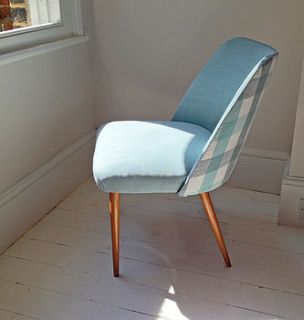 1950's occasional chair in turquoise by hickey and dobson