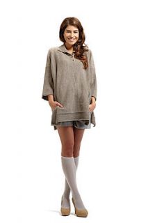 baby alpaca poncho with sleeves by humm alpaca knitwear