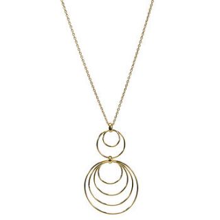 six ring vermeil necklace by tisan jewellery