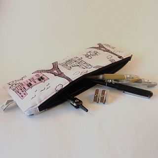 eiffel tower pencil case by cherish handmade