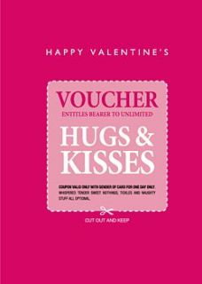 'hugs & kisses' valentine's card by loveday designs