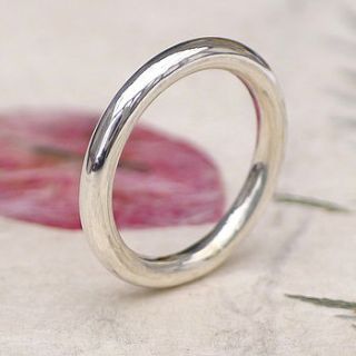 handmade halo silver ring by lilia nash jewellery
