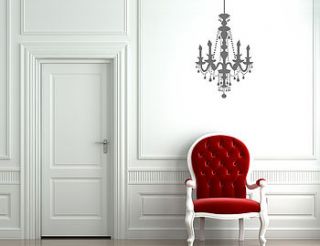 chandelier wall sticker by spin collective