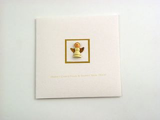 handmade one christmas angel card by nyoki handmade london