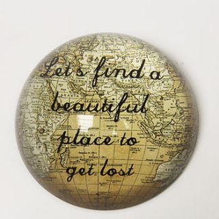map paperweight let's find a… by lindsay interiors