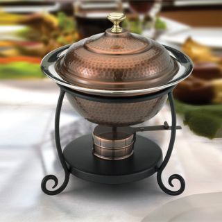 Chafing dish Antique copper finish Material Stainless steel and brass