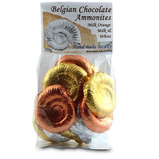 belgian chocolate ammonites by junior geo