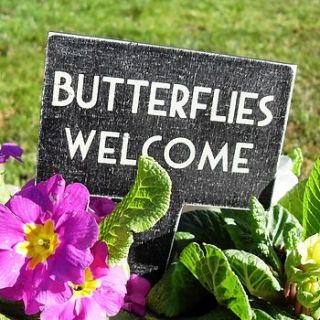 wooden garden sign by gerties