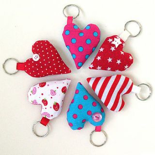 lavender heart keyring by the apple cottage company