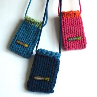 hand knitted phone cover by high fibre