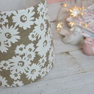 daisy handmade tapered drum lampshade by lolly & boo lampshades