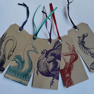 gift tags pack of ten by the linen peddler