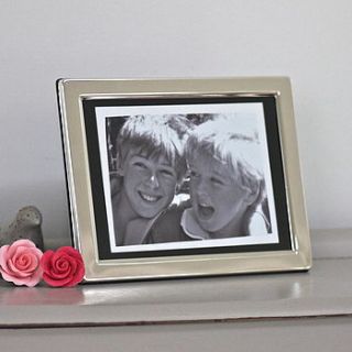 silver plated photo frame ~ medium by chapel cards