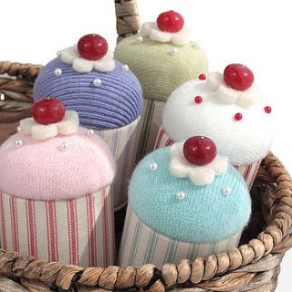 cupcake jewellery pincushion boxes by naive textile art