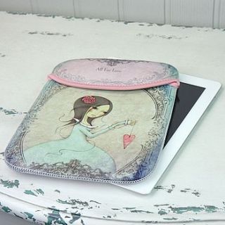 mirabelle all for love ipad sleeve by lisa angel homeware and gifts