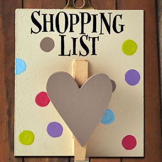 shopping list seriously spotty peg by angelic hen