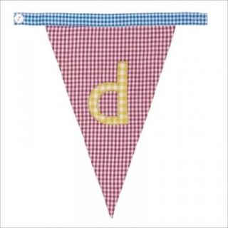 personalised alphabet bunting by the letteroom