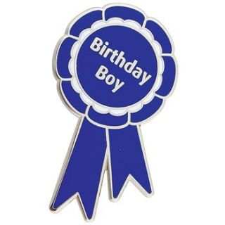 'birthday boy' badge by planet apple