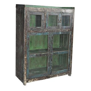 vintage glass door cabinet by vida vida
