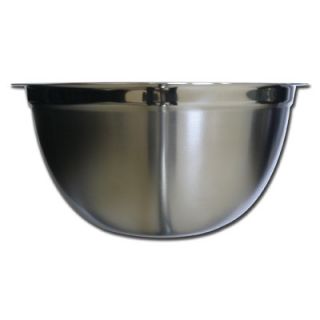 Paderno World Cuisine Flat Bottom Mixing Bowl in Stainless Steel
