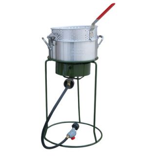Sportsman Double Basket Outdoor Cooker and Fryer with Single Burner