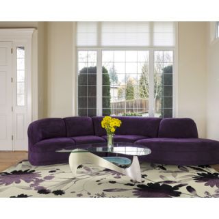 KAS Oriental Rugs Reflections Purple Watercolors Rug