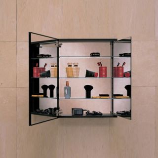 Robern PL Series Flat Tri view Mirrored Door Cabinet