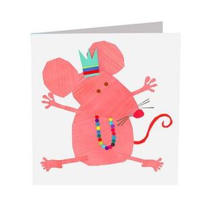 sparkly mouse card by square card co