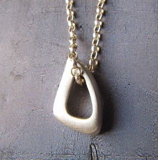 infinity triangle necklace by katrina alexander