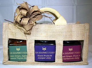 mother's day set of three condiment gift bag by fox gourmet foods