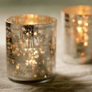 sparkling silver votive by violette