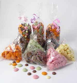 chocolate drops in lots of flavours by chocolate by cocoapod chocolate