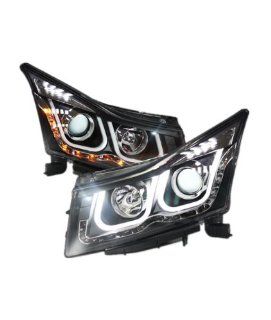 Performance Replacement HID xenon Tube LED Projector lens Headlights bumper NEW for Chevrolet Cruze 09 12 Automotive